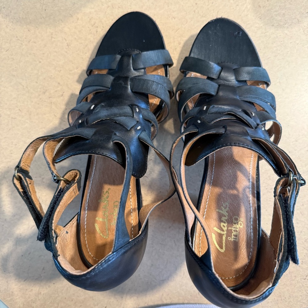Clarks Black Women's Heels-9